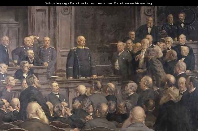 Conference of the German Reichstag on the 6th February 1888 - Ernest Henseler