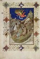 Hours of Notre Dame Tierce The angels appearing to the shepherds from the Tres Riches Heures du Duc de Berry - Jacquemart De Hesdin