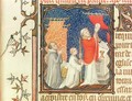Jean de France 1340-1416 Duke of Berry Praying Before the Elevation of the Host from Les Petites Heures de Duc de Berry - Jacquemart De Hesdin