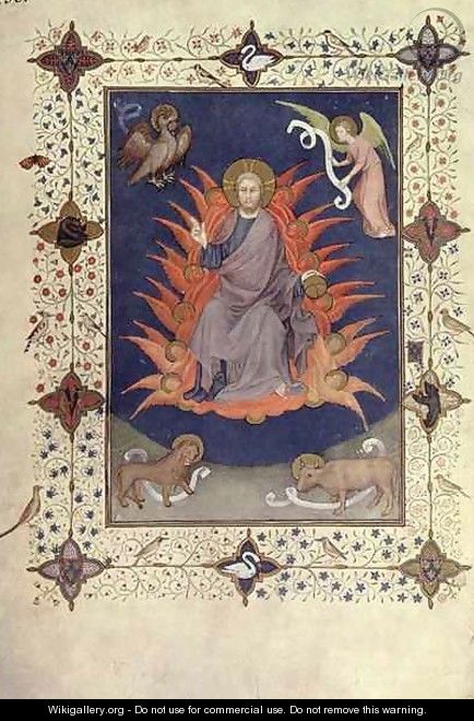 Psalms of Penitence Christ in Majesty from the Tres Riches Heures du Duc de Berry - Jacquemart De Hesdin