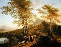 Italian Landscape with Peasants - Willem de Heusch