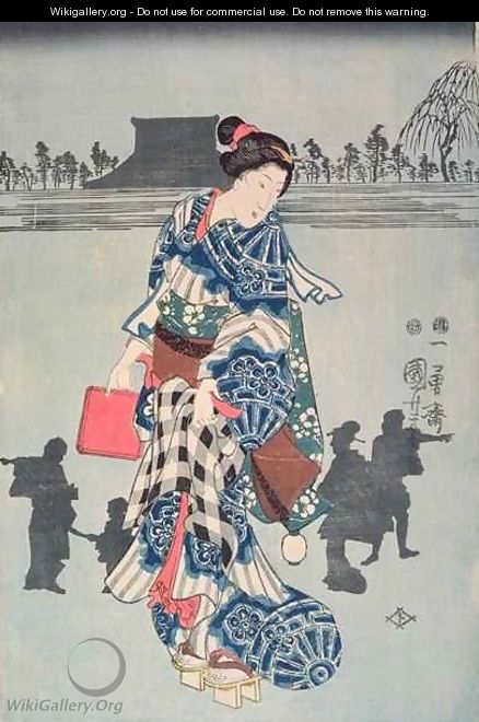 Act three of the drama Chushingura - Utagawa or Ando Hiroshige
