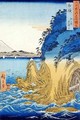 Caves at Enoshima Sagami Province - Utagawa or Ando Hiroshige