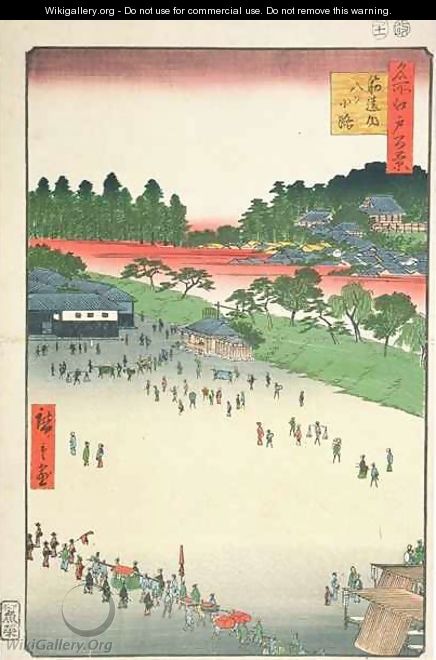 Yatsuko inside Sujikai Gate from the series One Hundred Famous Views of Edo - Utagawa or Ando Hiroshige