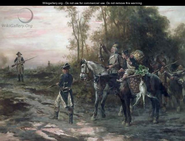 A Foraging Party Returning to Camp - Robert Alexander Hillingford