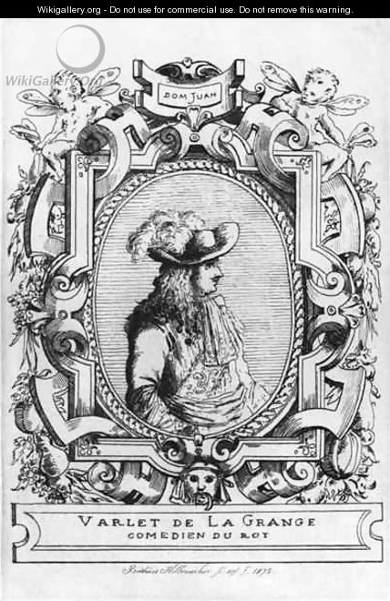 Charles Varlet known as La Grange in the role of Dom Juan from Don Juan or Le Festin de Pierre - Frederic Desire Hillemacher