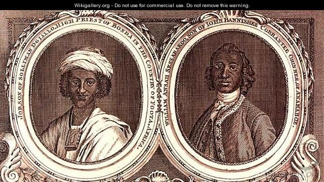 Job son of Solliman Dgiallo High Priest of Bonda in the country of Foota Africa and William Ansah Sessarakoo son of John Bannishee Corrantee Ohinnee of Anamaboe - (after) Hoare, William, of Bath