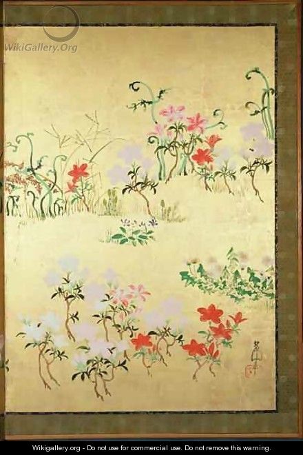 Flowers of the seasons - Nakamura Hochu