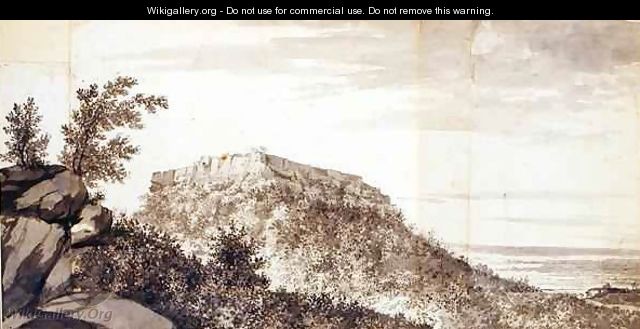 View of the Fort of Bidjegur Bijagarh - William Hodges