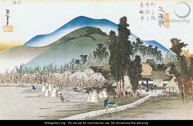 Ishiyakushi from the series 53 Stations of the Tokaido - Utagawa or Ando Hiroshige