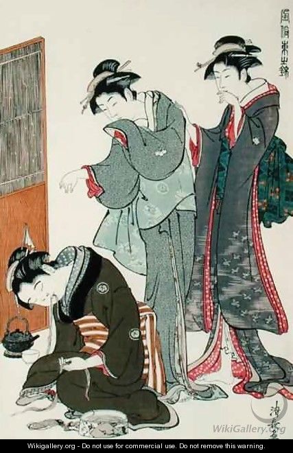 Dozing Tea Seller - (after) Hiroshige, Ando or Utagawa