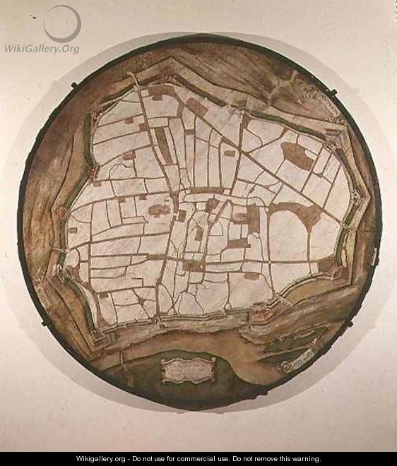 Circular Map of Vienna - Augustin Hirschvogel