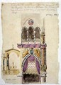 Project for the Decoration of Notre Dame for the Baptism of the Duc de Bordeaux - Jacques Ignace Hittorff