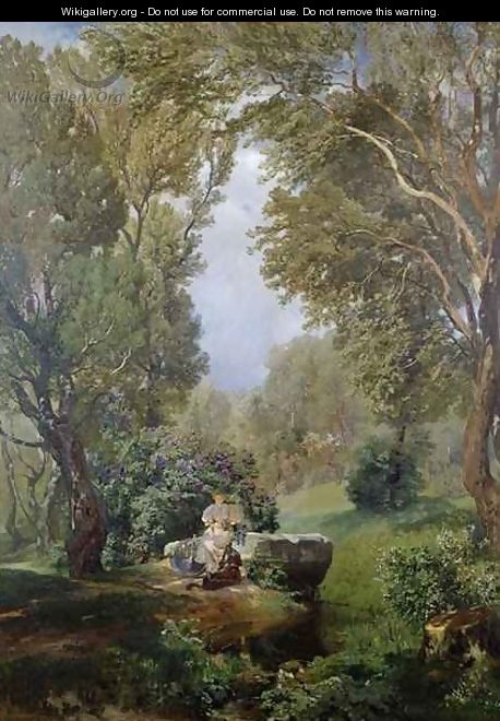 A Woodland Idyll - Anton Hlavacek