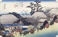 The Teahouse at the Spring Otsu from Fifty Three Stages of the Tokaido Road - Utagawa or Ando Hiroshige