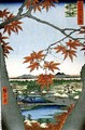 Maples at Mama from the series 100 Views of Famous Places in Edo - Utagawa or Ando Hiroshige