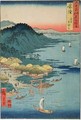 Hitachi Province Kashima Great Shrine from the series Illustrations of Famous Places in the Sixty-odd provinces - Utagawa or Ando Hiroshige