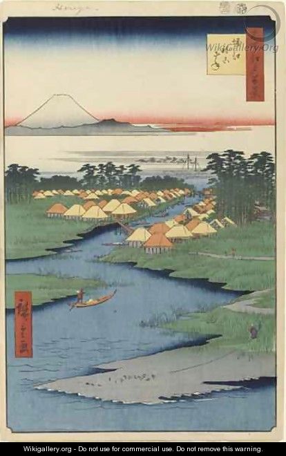 Horie and Nekozane No 96 from One Hundred Famous Views of Edo - Utagawa or Ando Hiroshige