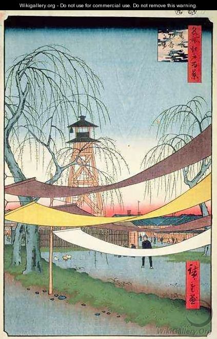 Hatsune Riding Grounds Bakuro cho No 6 from One Hundred Views of Edo - Utagawa or Ando Hiroshige