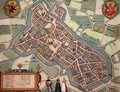Map of Lille from Civitates Orbis Terrarum - (after) Hoefnagel, Joris