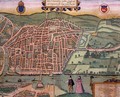 Map of Rouen from Civitates Orbis Terrarum - (after) Hoefnagel, Joris