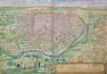 Map of Cairo from Civitates Orbis Terrarum - (after) Hoefnagel, Joris