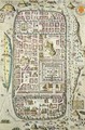 Map of Jerusalem and the surrounding area from Civitates Orbis Terrarum 2 - (after) Hoefnagel, Joris