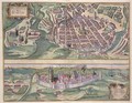Map of Poznan and Gruczno from Civitates Orbis Terrarum - (after) Hoefnagel, Joris