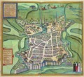 Map of La Rochelle from Civitates Orbis Terrarum - (after) Hoefnagel, Joris