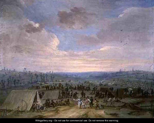 A Cavalry Encampment - Robert van den Hoecke
