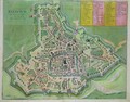 Map of Padua from Civitates Orbis Terrarum - (after) Hoefnagel, Joris