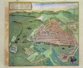 Map of Marseilles from Civitates Orbis Terrarum - (after) Hoefnagel, Joris