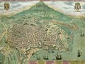 Map of Catania from Civitates Orbis Terrarum - (after) Hoefnagel, Joris