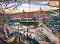 Map of Marienburg from Civitates Orbis Terrarum - (after) Hoefnagel, Joris