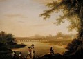 The Marmalong Bridge with a Sepoy and Natives in the Foreground - William Hodges