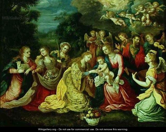 The Mystic Marriage of St Catherine - Kasper or Gaspar van den Hoecke