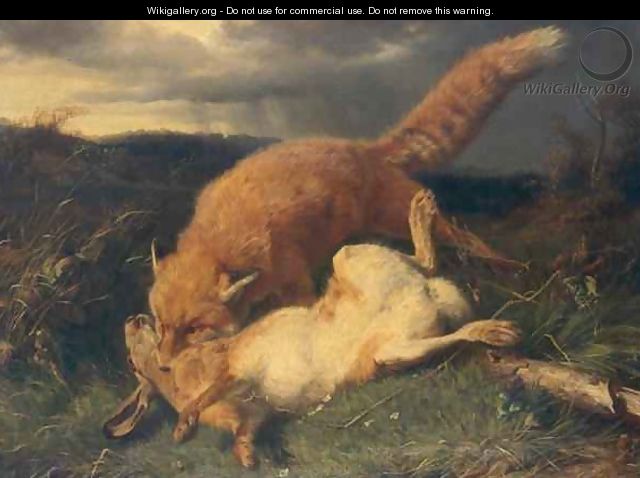 Fox and Hare - Johann Baptist Hofner