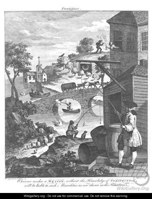 The importance of knowing perspective - (attr. to) Hogarth, William