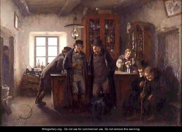 Peasants in the Pub - Oskar Hoffmann