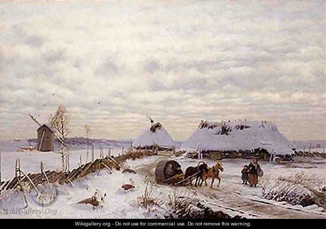Winter Landscape - Oskar Hoffmann