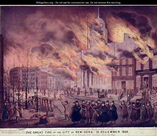 The Great Fire of New York - Alfred M. Hoffy