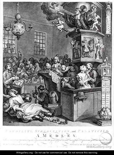 Credulity Superstition and Fanaticism - William Hogarth