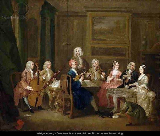A Musical Party the Mathias Family - William Hogarth
