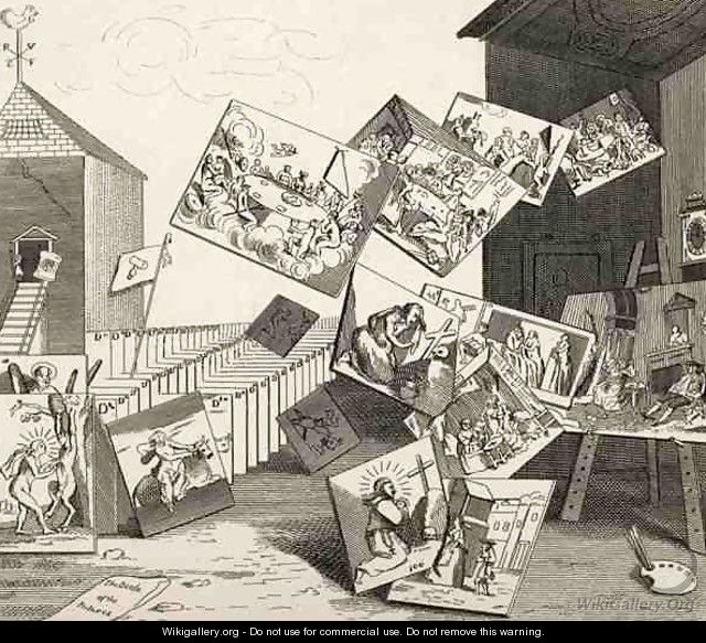 The Battle of the Pictures from The Works of Hogarth - William Hogarth