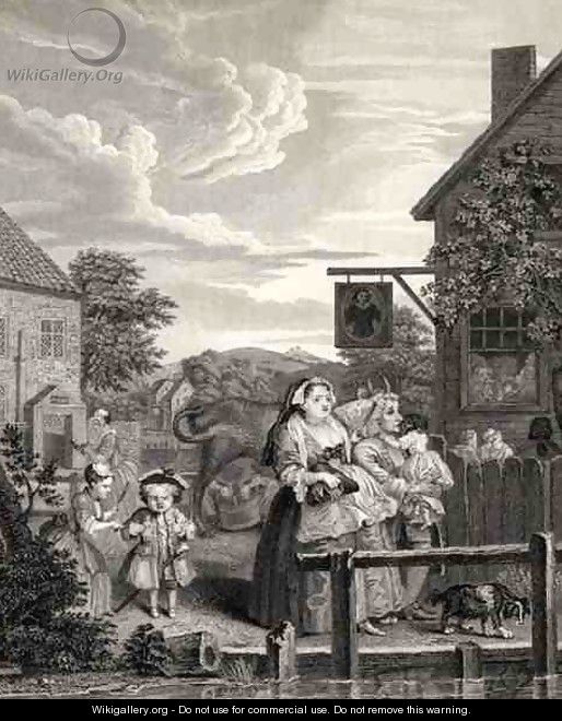 Times of the Day Evening from The Works of William Hogarth - William Hogarth
