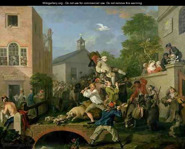The Election IV Chairing the Member - William Hogarth