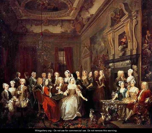 The Assembly at Wanstead House - William Hogarth