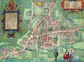 Map of Cambridge from Civitates Orbis Terrarum - (after) Hoefnagel, Joris