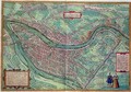 Map of Lyon from Civitates Orbis Terrarum - (after) Hoefnagel, Joris