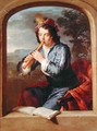 Young Man Playing the Flute - Gerard Hoet
